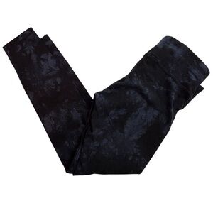 Calvin Klein Women's M Tie-Dye Leggings Black High-Rise Activewear